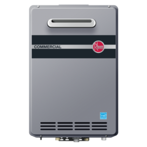 Rheem Gas Tankless Water Heater: High Efficiency, Outdoor, Natural Gas, 199,000 BTU, 9.5 gpm